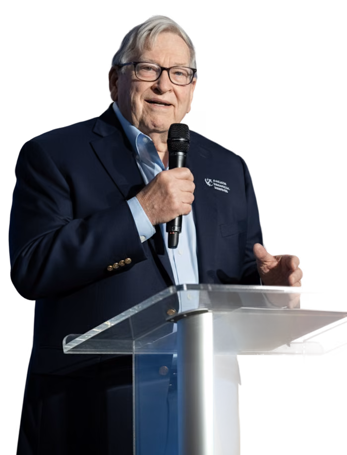Michael Ellsberry speaking at an Anchor Financial Services event